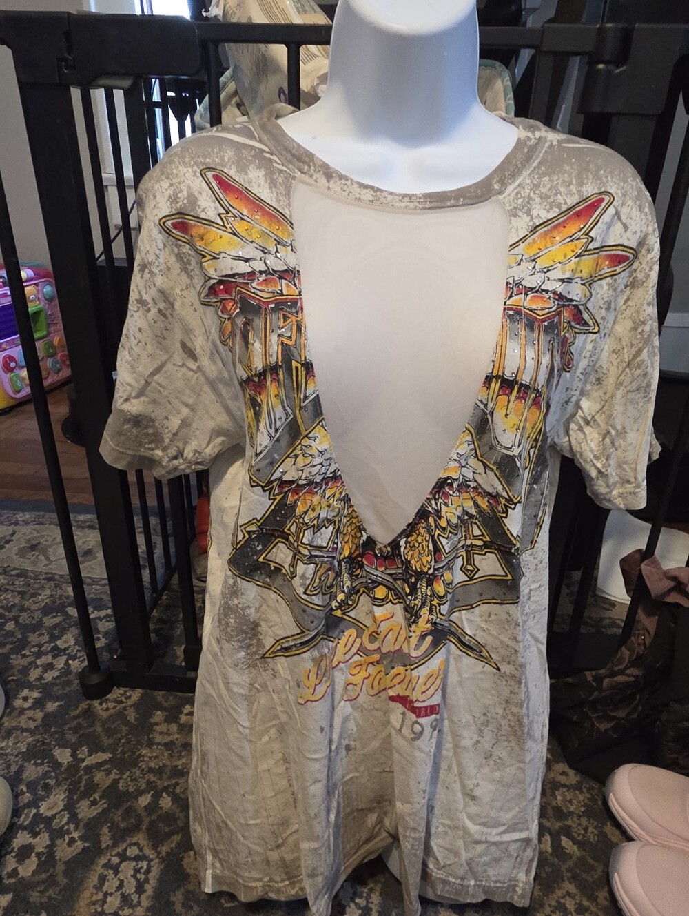 Women's Affliction Short Sleeve Size Small